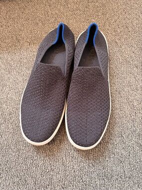 Rothy's Black Honeycomb Slip-On Sneakers